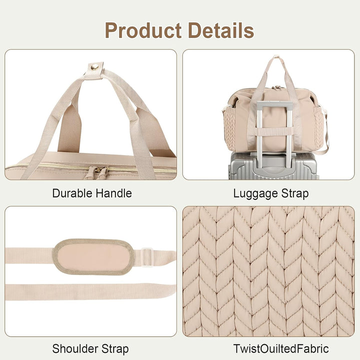 Cozary Wickeltasche mit Schnullertasche und Wickelunterlage – 16 Fächern Grosse Wickelrucksack mit I