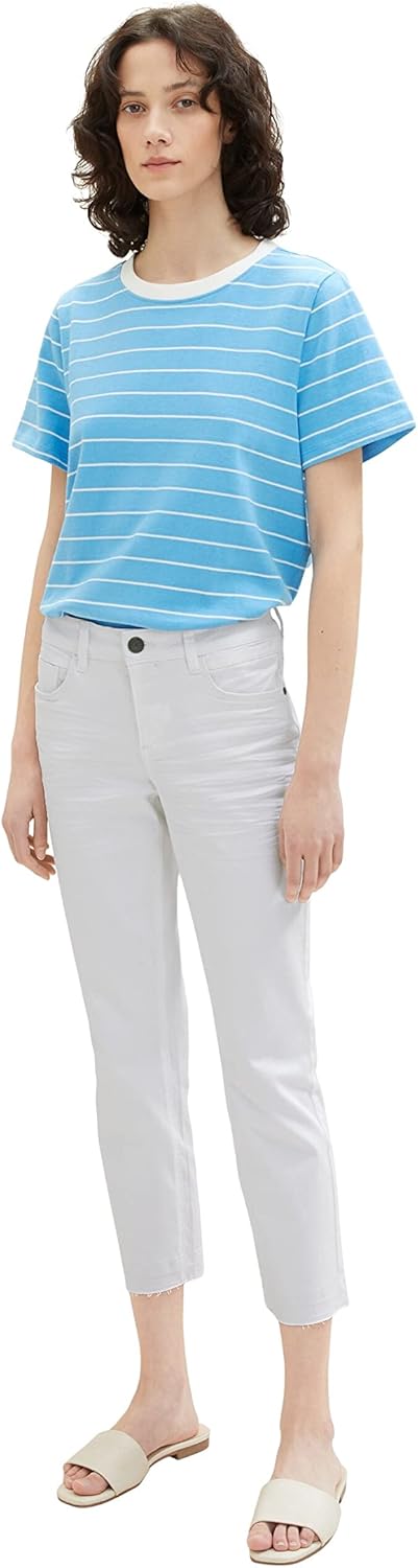 TOM TAILOR Damen Alexa Slim Jeans 25W / 26L 20000 - White, 25W / 26L 20000 - White