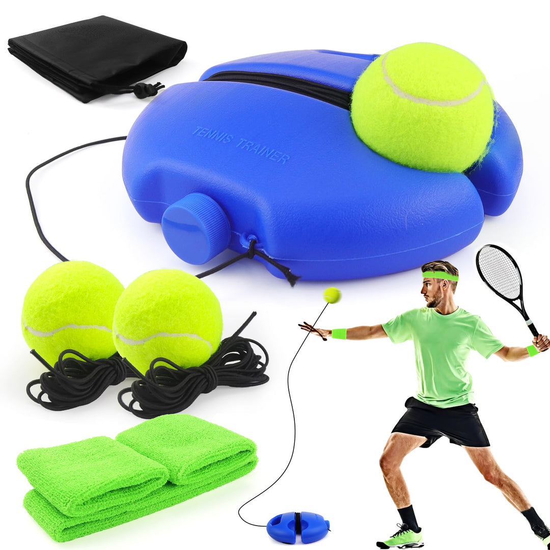 Tennis Trainer Tennistrainer mit 2 Twistball Ersatzball mit Schnur Tennistraining Tennistrainer Gumm