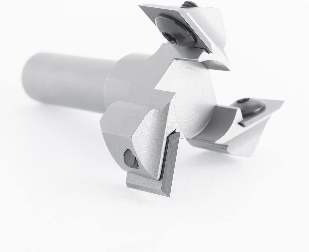 ENT 20439 Wendeplatten Planfräser Schaft (S) 12 mm, Durchmesser (D) 39 mm, NL 12 mm, dreischneidig,