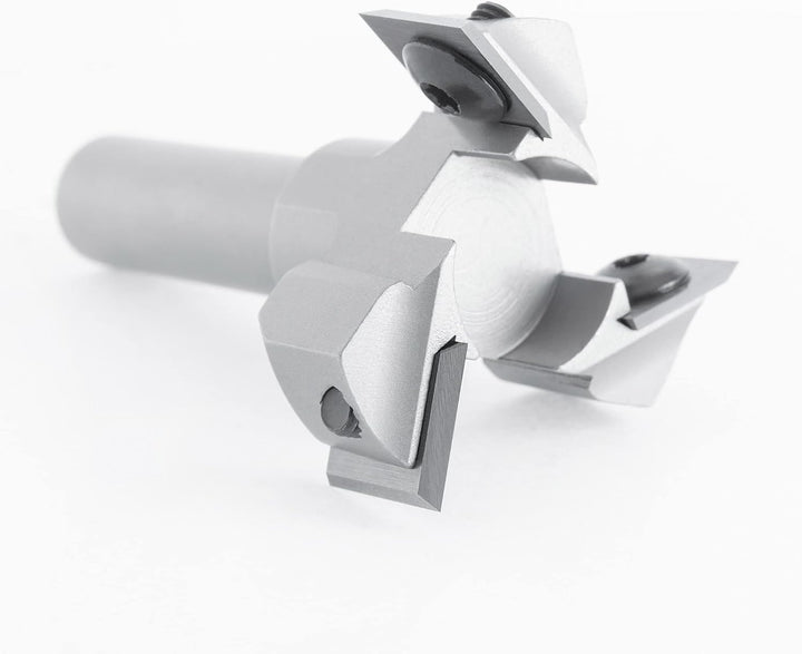 ENT 20439 Wendeplatten Planfräser Schaft (S) 12 mm, Durchmesser (D) 39 mm, NL 12 mm, dreischneidig,