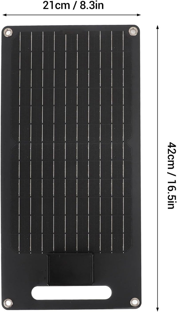 Mumusuki 50W 12V Solarpanel, Monokristalline Silizium -Abs -Solar -Ladegerät mit Dual -USB -Ausgaben