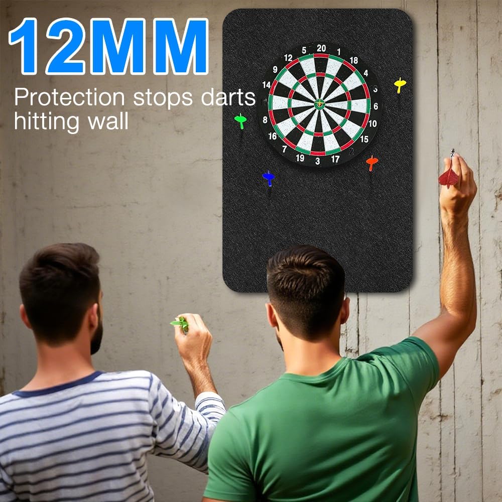 Dartboard Wandschutz, Selbstklebende Dartscheiben Umrandung, Dartboard-Rückseite- Gespleisster Rand