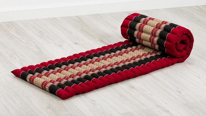 livasia Rollmatte Rollmatratze S schmal - 200x50x4,5cm - Gästebett Gästematratze 1 Person mit Muster