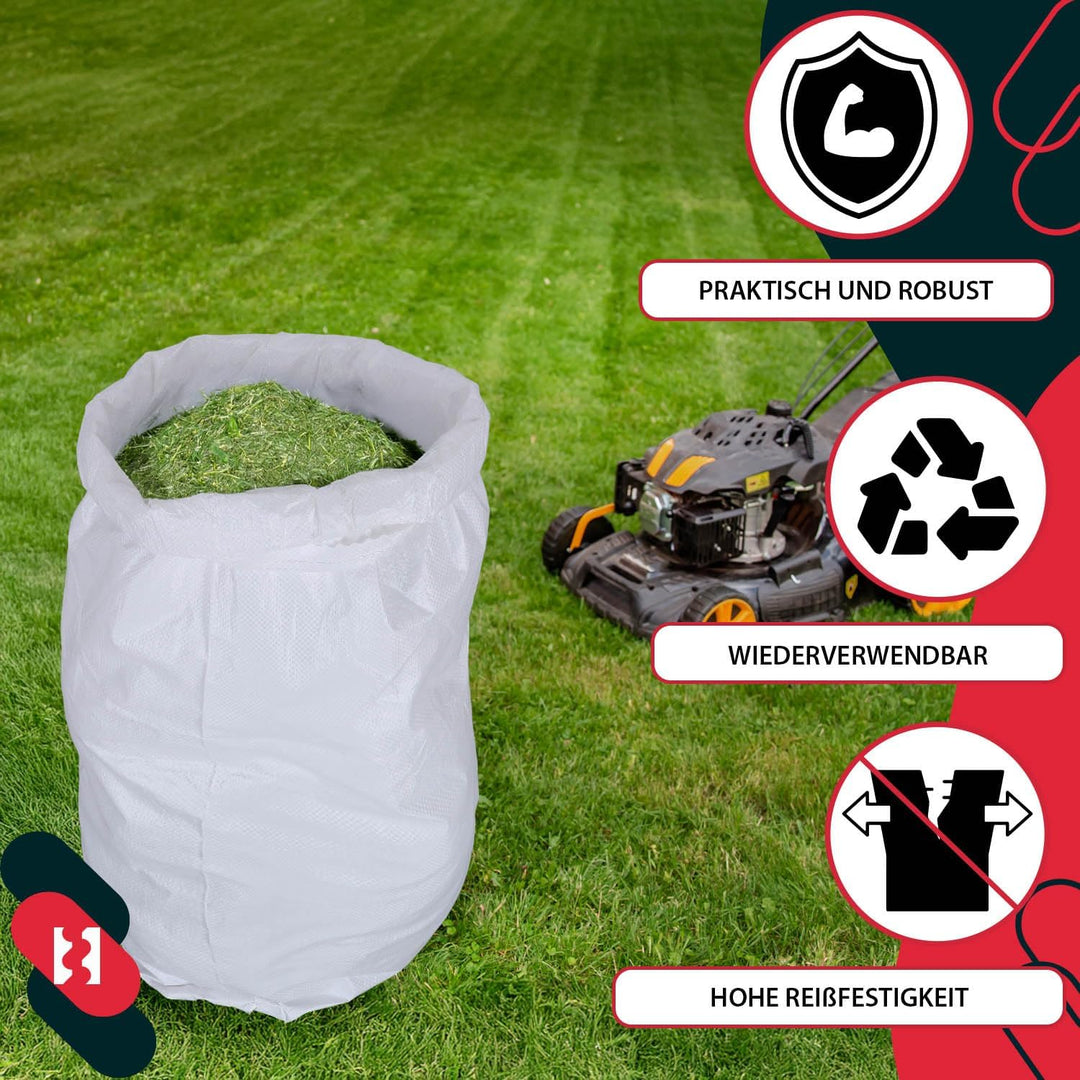 KOTARBAU® 20er Set PP Gewebesäcke 65x105cm 50kg Schwerlast-Gewebesack Weiss 20er Set 65x105cm Weiss,