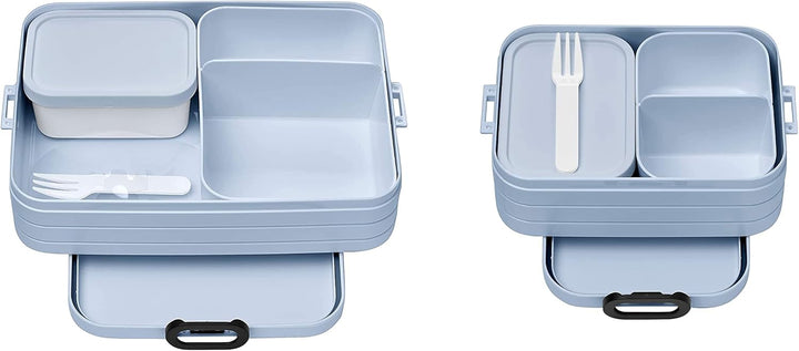 Mepal Duo Pack Lunch Box - Midi + Large - Lunch Box with Bento Box - Lunch Box for Small Snacks & Le