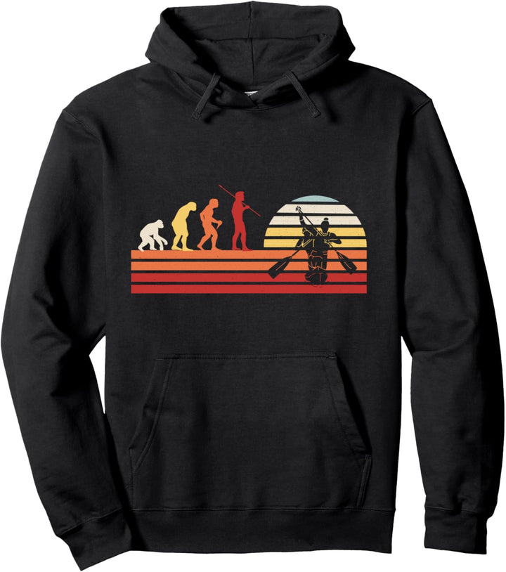 Retro Kanu Kajak Wassersport - Vintage Kanu Pullover Hoodie