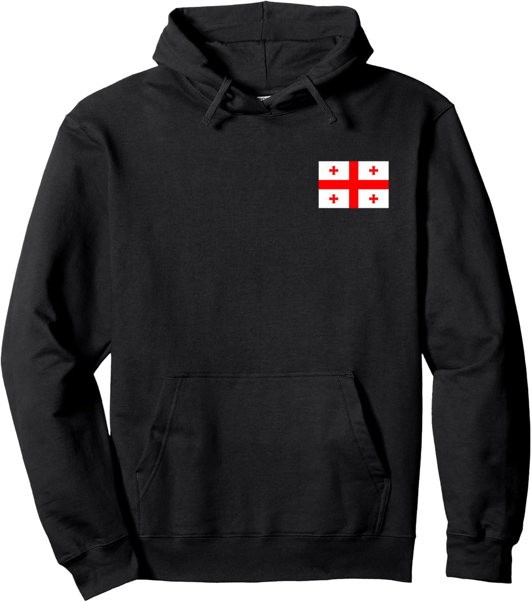 Georgien Flagge Georgia Flag Georgische Flaggen Herren Damen Pullover Hoodie