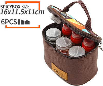 MKNZOME Outdoor Seasoning Gewürzbehälter Portable kleiner Salzstreuer BBQ Gewürzflasche Set Transpar