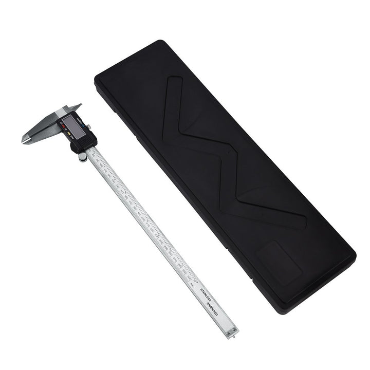 Messchieber, 30 cm, digital, mit LCD-Display, aus Edelstahl, metrische Umrechnung, Präzisionsgerät,