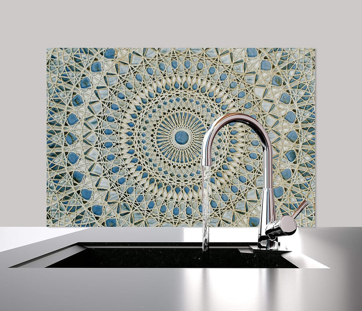 Cuadros Lifestyle Küchen Spritzschutz „Mandala Style“ | Küchenrückwand | Alu-DiBond | Fliesenschutz