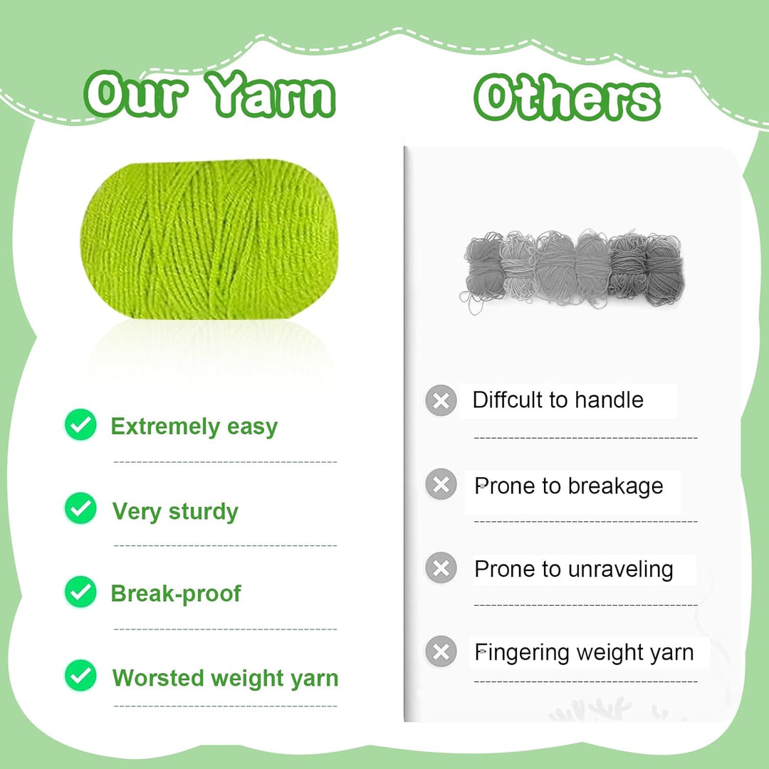 Lonsien Häkelset für Anfänger 3 Cactus Häkeln Für Anfänger Komplett Stricken für Anfänger Set Croche