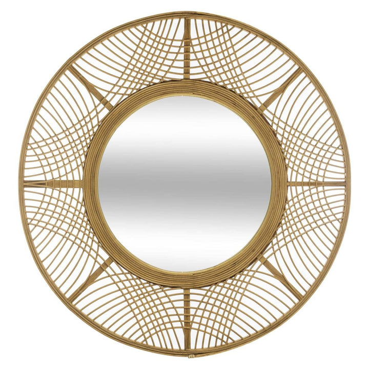 Spiegel Ina - Bambus D 70 cm - Beige - Atmosphera créateur d'intérieur cm beige, cm beige