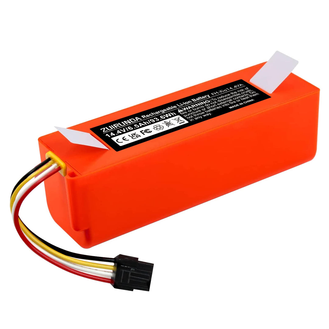 ZUIRUNDA 14,4 V 6500 mAh Li-Ion Akku Ersatz für Xiaomi Mi Roboter Xiaomi Mijia Roborock S50 S51 Robo
