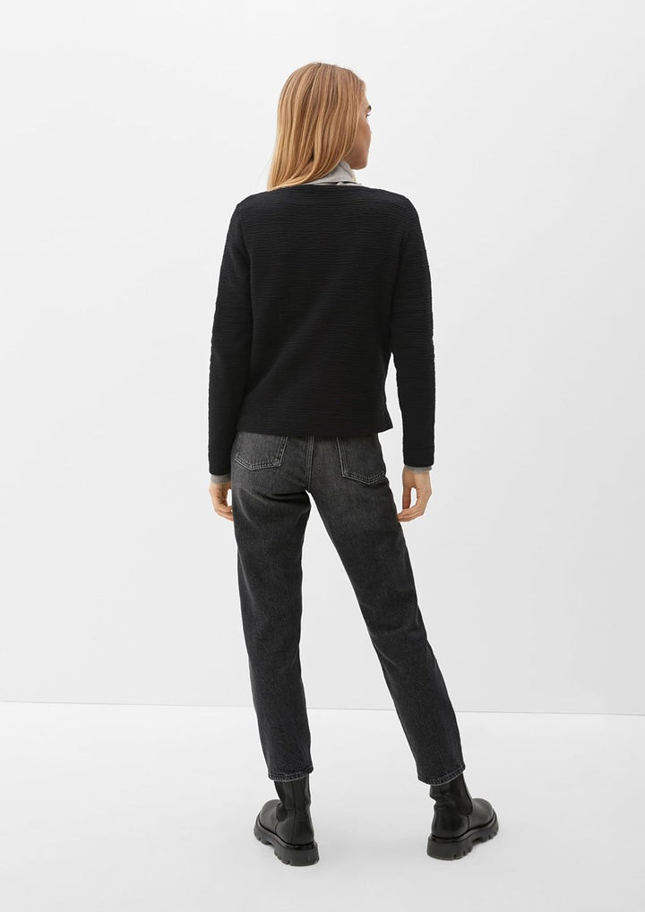 s.Oliver Damen Sweatshirts 36 Schwarz, 36 Schwarz