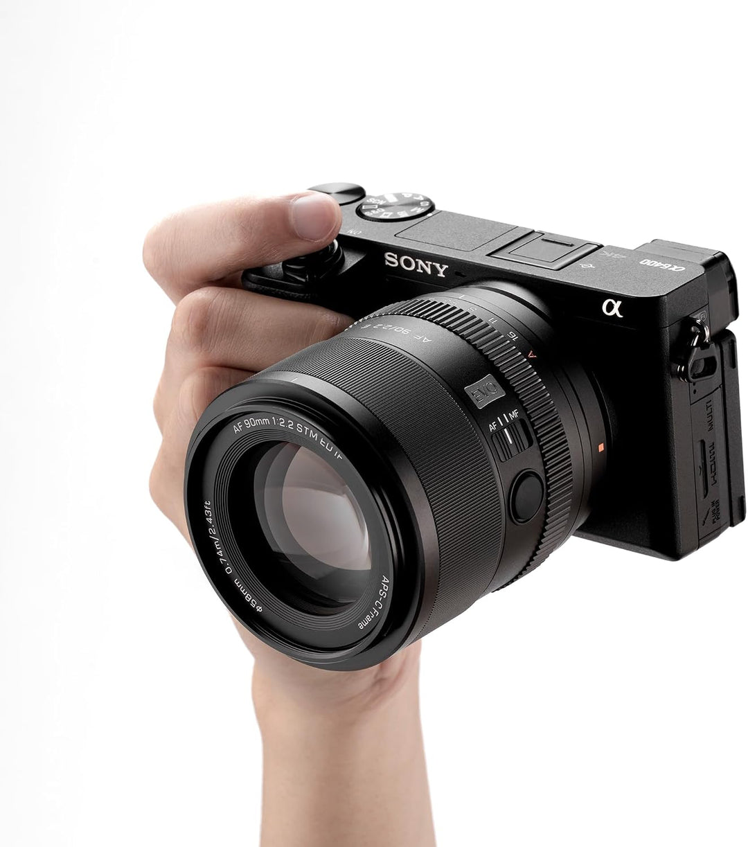 VILTROX 90mm F2.2 E EVO Objektiv, AF 90mm f2.2 für Sony E Mount, Autofokus APS-C Objektiv für Sony E