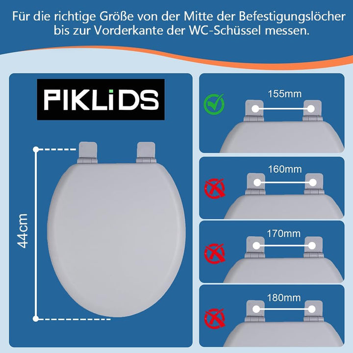 WC-Sitz Holzkern, Ｍatt – Soft-Touch & ultraglatt (ohne Orangenhaut), Absenkautomatik & Schnellversch
