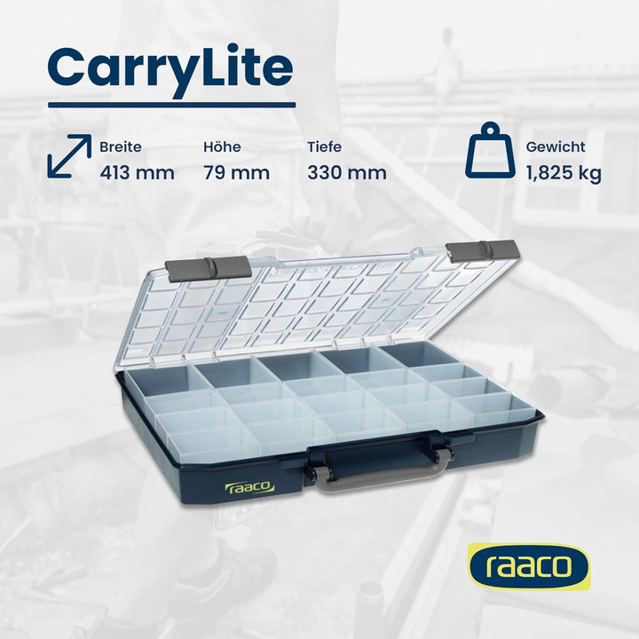 RAACO 138543 136334 Sortimentskoffer CarryLite 80 5x10-20, dunkelblau
