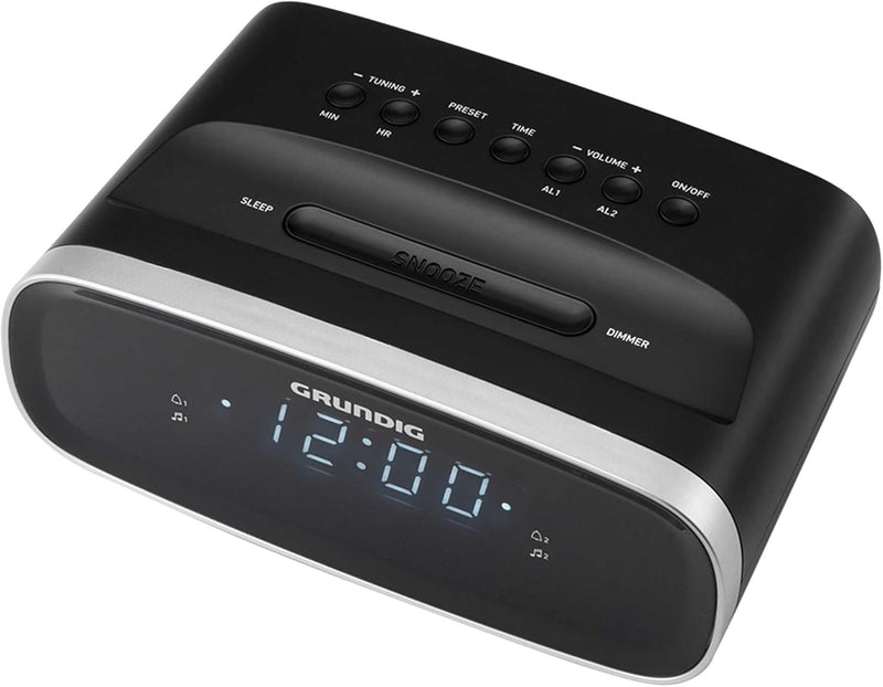 GRUNDIG Sonoclock 1100 Wecker mit Radiofunktion, UKW-Tuner, Weckfunktion, Einschlaf-Automatik, Schlu