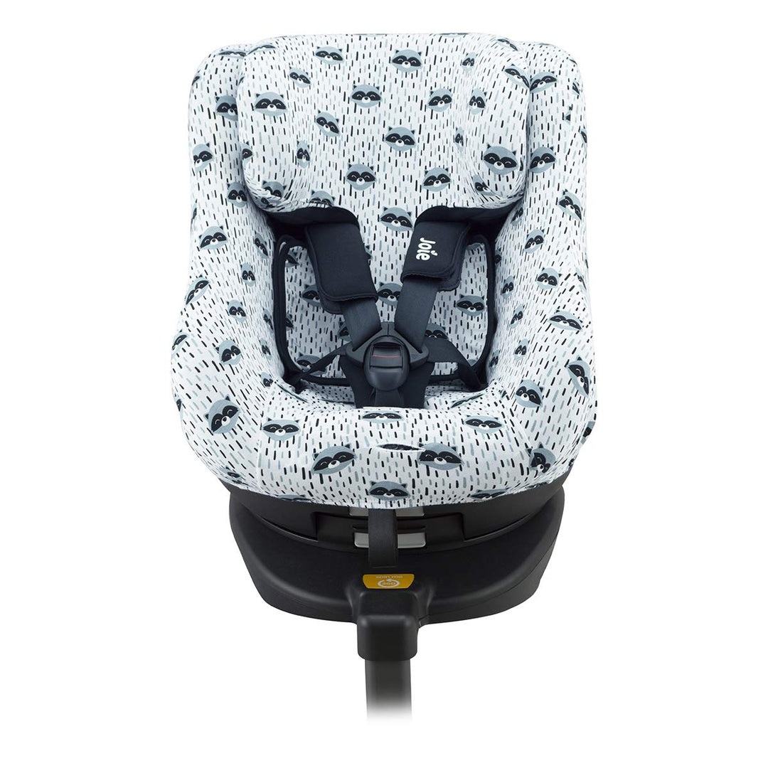 JYOKO Kids Bezug kompatibel mit Joie Spin 360, Nuna Rebl, aus Baumwolle (Raccoon) Raccoon Bezug für