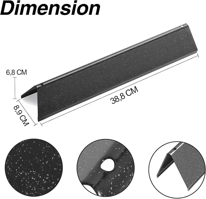 7635 38,8CM Flavorizer Bars für Weber Spirit I&II 200 ,Spirit E210/220 S210/220 Grills(mit vorderen