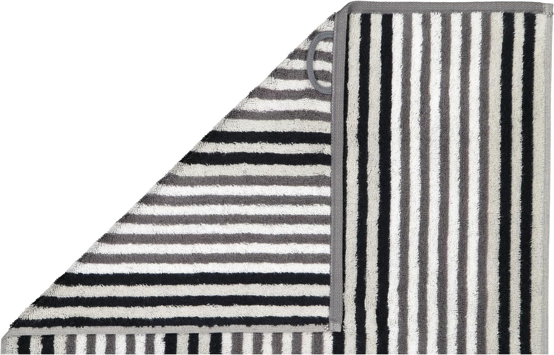 CAWÖ Home Handtücher Delight Streifen 6218 Platin - 77 Duschtuch 70x140 cm, Duschtuch 70x140 cm