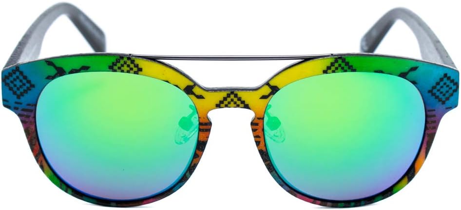 Italia Independent 0900AINX-149-000 Sonnenbrille, Mehrfarbig (Bicolor/Amarillo), 50.0