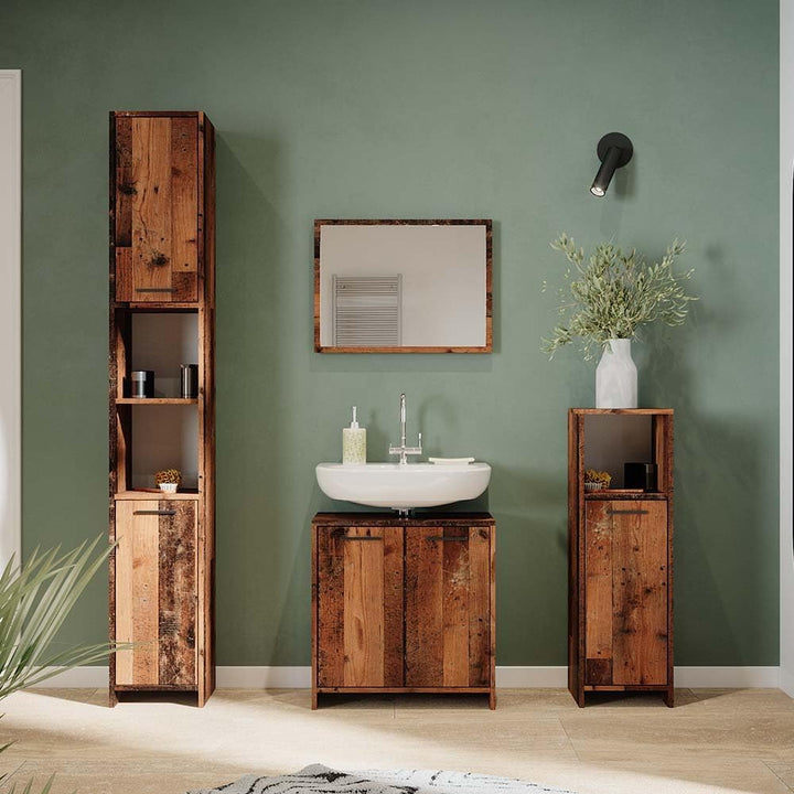 Vicco Badezimmerspiegel Kiko, Eiche rustikal, 45 x 60 cm, Eiche Rustikal