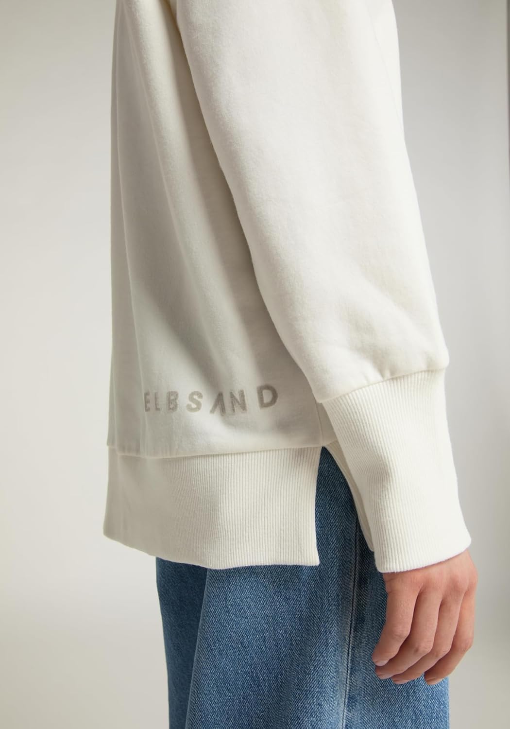 Elbsand Svana Damen Hoodie, Sweatshirt mit Kapuze, Rundhalsausschnitt Cloud White XS, Cloud White XS