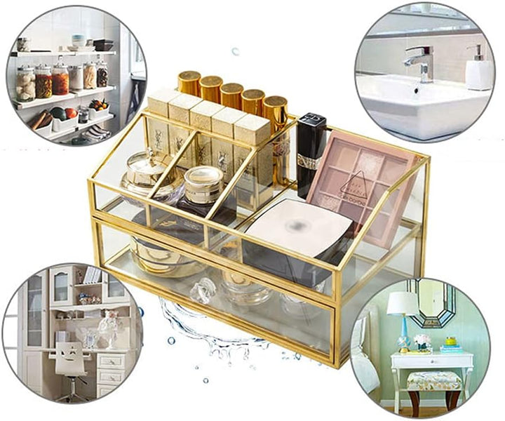 YUEHUA Kosmetikorganiser,Beauty Organizer, Make Up Kosmetik Organizer, Schmink Aufbewahrung Kosmetik