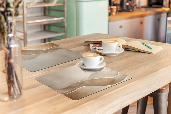 KitchenYeah© Platzsets Abwaschbar 6-Teilig 45x30 cm Tischsets Platzdeckchen rutschfeste Platzset Unt
