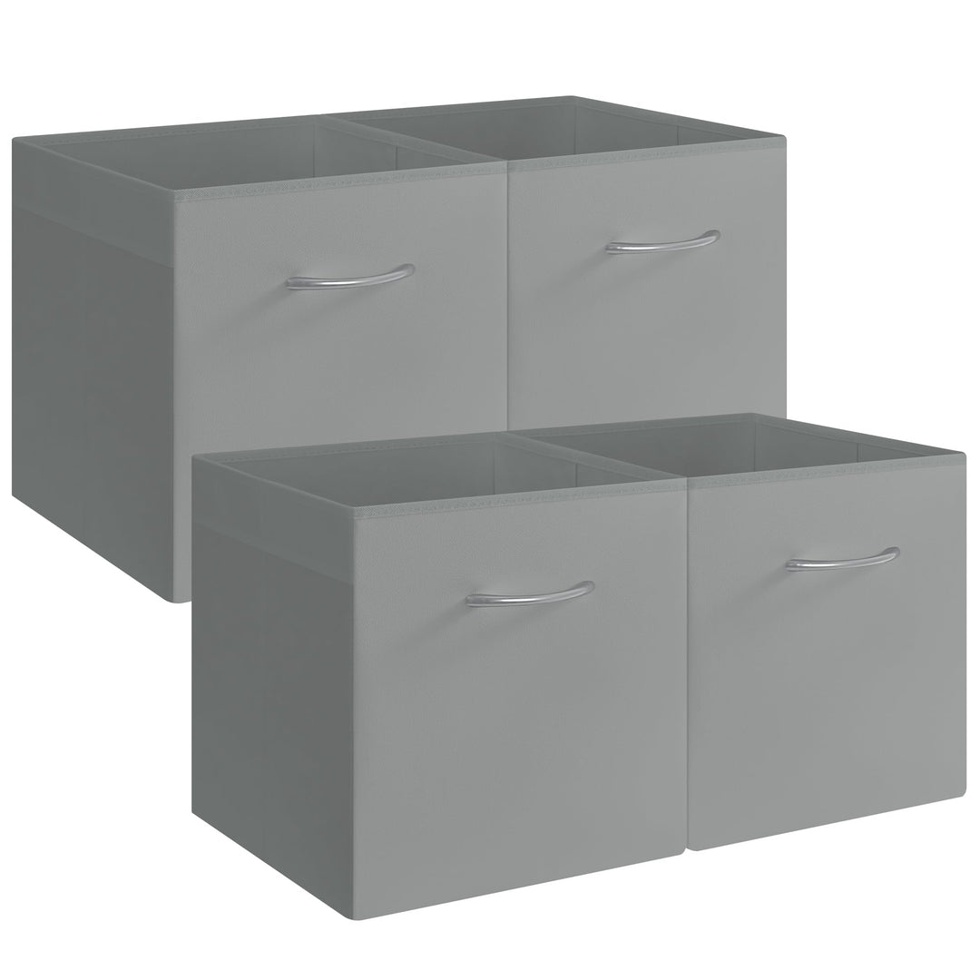 StorageWorks Aufbewahrungswürfel aus Stoff, faltbare Ordnungsboxen für Würfelregal, Aufbewahrungswür