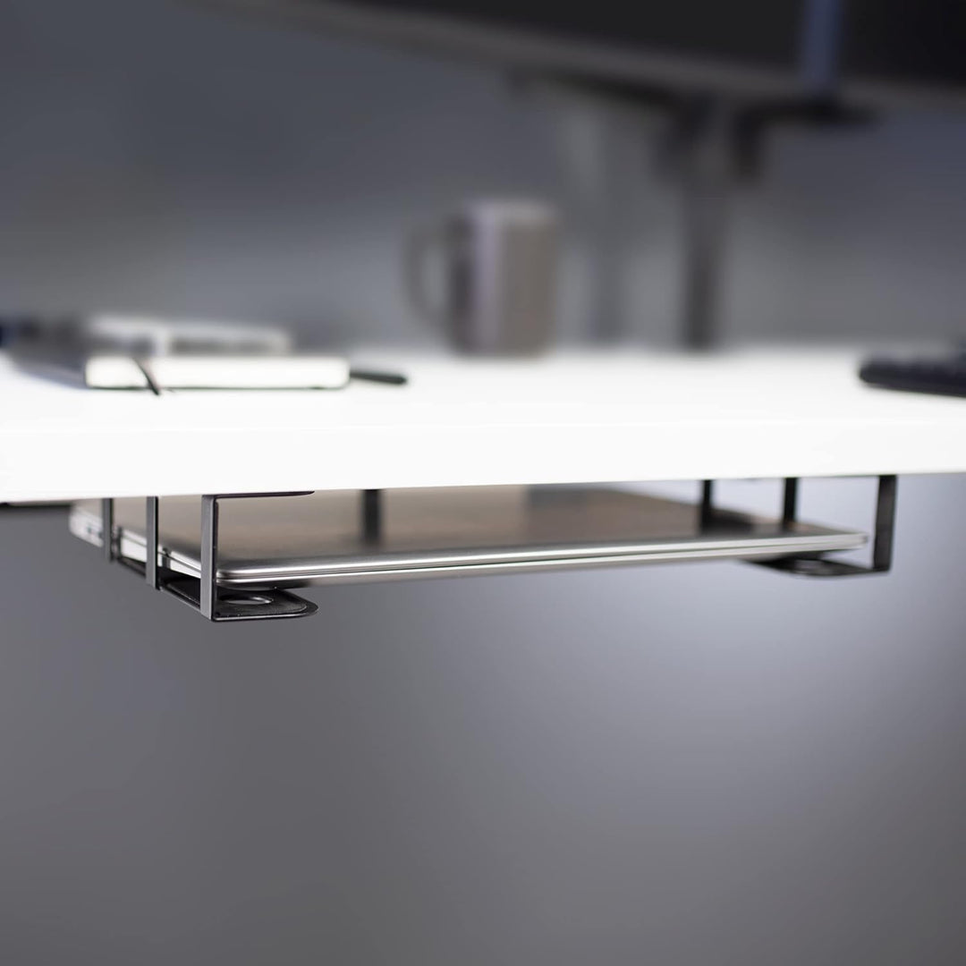 VIVO Universal Untertisch-Laptop-Aufbewahrungshalterung, Tablet-Halterungen, unter dem Tisch verstec