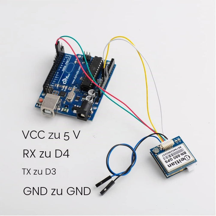Geekstory BN-880 GPS-Modul U8 mit Blitz HMC5883 Kompass + GPS Aktive Antenne Unterstützung GPS Glona