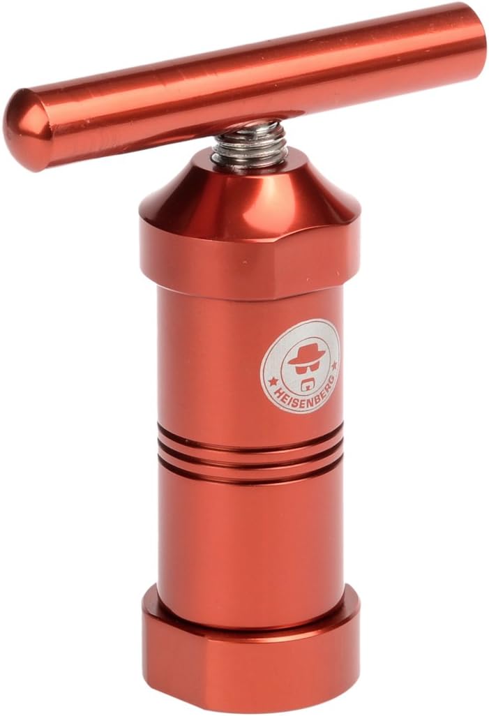 Heisenberg Pollenpresse Höhe: 120mm, Durchmesser: ∅ 40mm (Schwarz, Aluminium) Schwarz Aluminium, Sch
