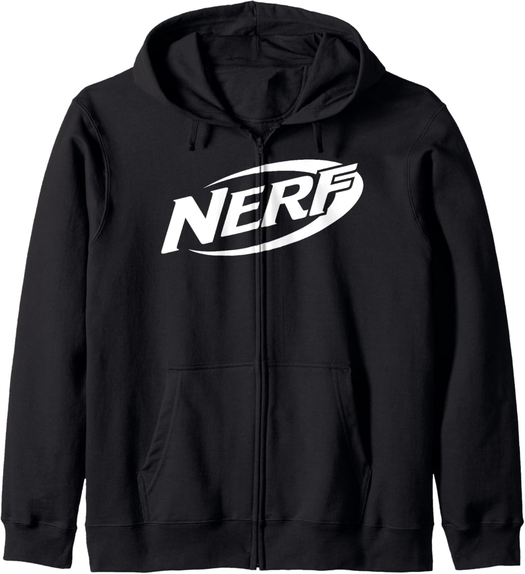 Nerf Simple White Retro Logo Kapuzenjacke