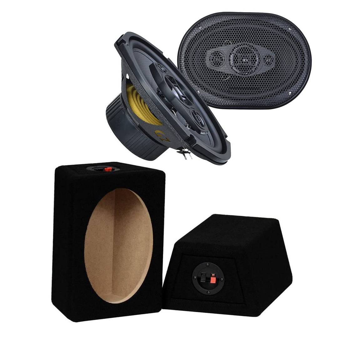 Mediadox Ground Zero 3-Wege Aufbau 16x23cm (6x9) Oval Lautsprecher/Speaker/Boxen Triax MDF Gehäuse (