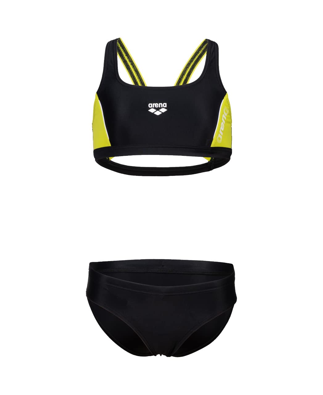 Arena Mädchen G Thrice Jr Two Pieces R Bikini 164 Black-soft Green-white, 164 Black-soft Green-white