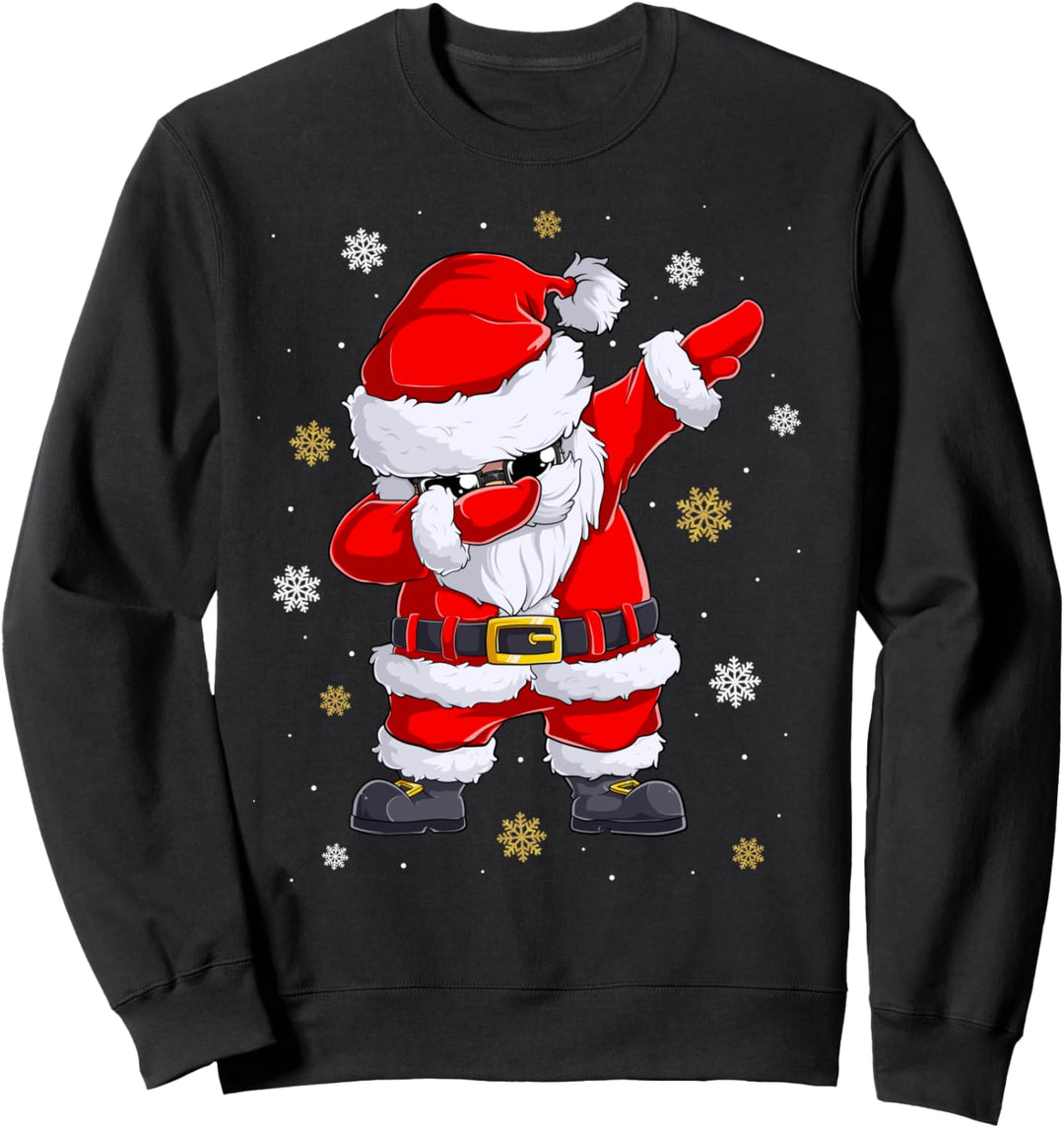 Dabbing Weihnachtsmann Santa Weihnachten Christmas Xmas Sweatshirt