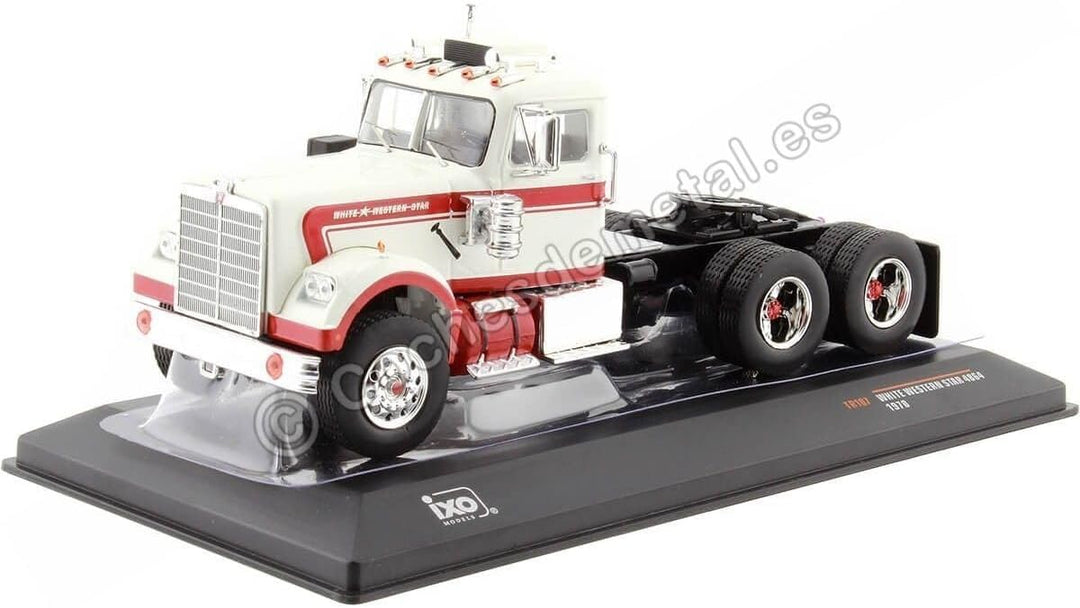 Ixo White Western Star 4864 Zugmaschine 1970 weiss rot Modellauto 1:43 Models