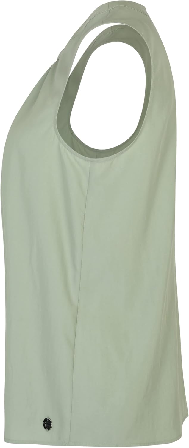 Tamaris Damen AVEIRO AOP Gewebtes Rundhalsausschnitt Top 38 Gossamer Green, 38 Gossamer Green