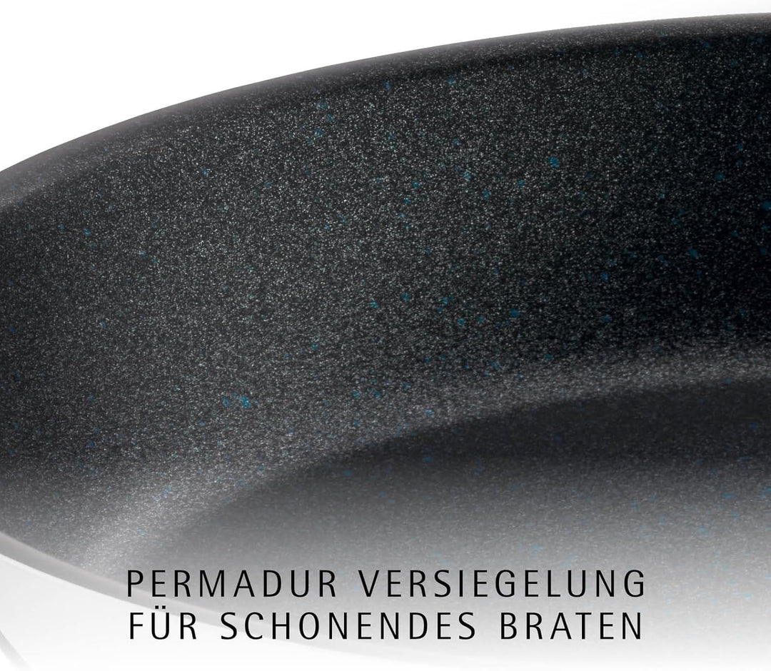 WMF Permadur Advance Pfannenset Induktion 2-teilig, Bratpfanne 28 + 24 cm, Edelstahlpfanne, Cromarga