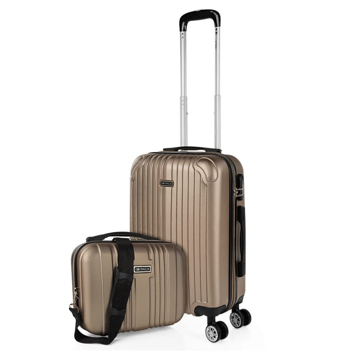 ITACA - Trolley Handgepäck Cabin Trolley Koffer Reisekoffer Hartschalenkoffer mit Zahlenschloss - Ka