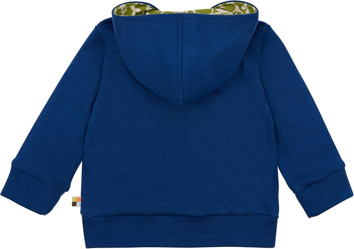 loud + proud Unisex Kinder Kapuzenjacke, GOTS Zertifiziert Sweatjacke 62-68 Ultramarine, 62-68 Ultra