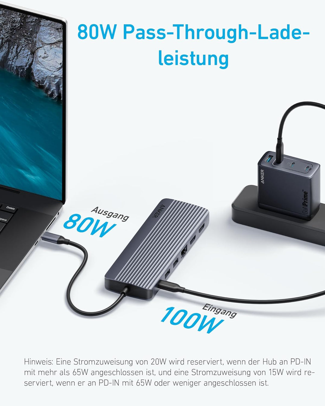 Anker Triple Display USB-C Hub (14-in-1), Dreifaches Display, 4K@60Hz HDMI mit 100W Max Power Delive