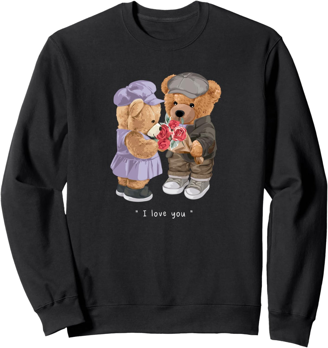 Verliebte Teddybären Sweatshirt
