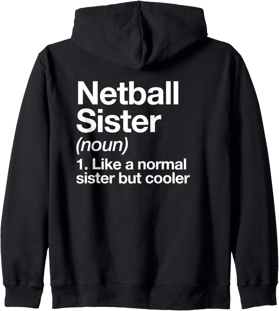 Netzball Schwester Definition Lustiger Sports Team Mädchen Kapuzenjacke