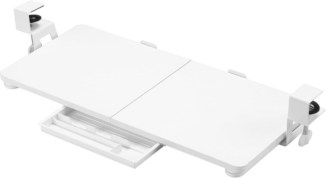 ETHU Tastaturablage, 68 x 30 cm grosse Tastaturablage unter dem Schreibtisch mit C-Klemmhalterung, C