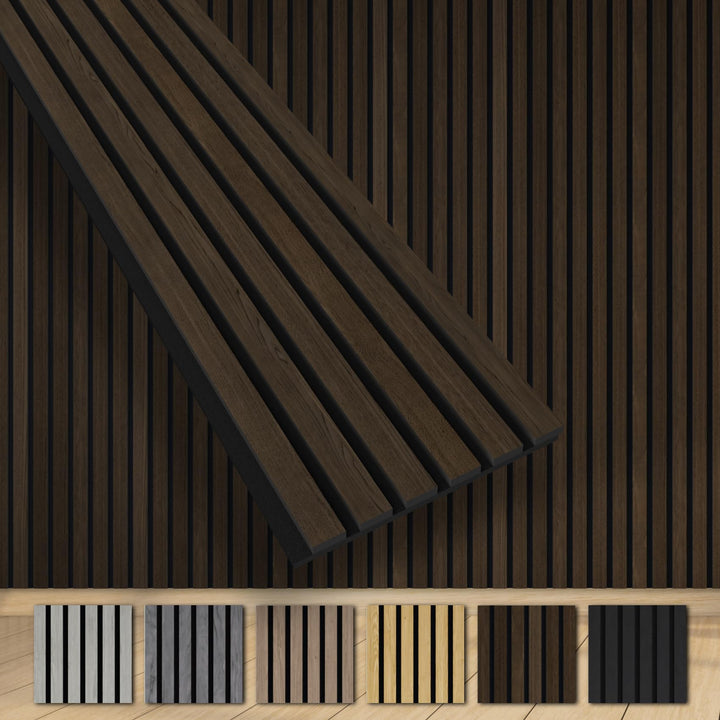 HEXIM Akustikpaneele 280x30cm Holz Grande - XXL Wandpaneele Platten Lamellen Holzpaneele Echtholzfur