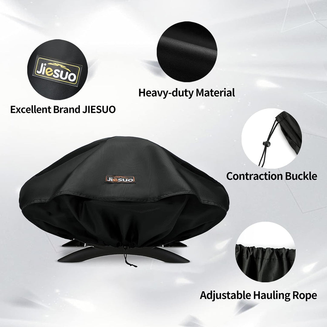 7111 Grill Abdeckhaube für Weber Q1200, Q1000 und Q100 Serie Grillabdeckung Wetterfest, Q100